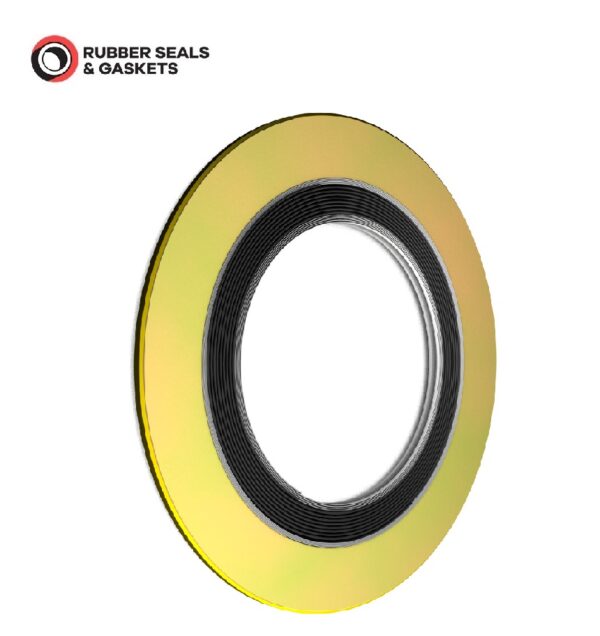 SPIRAL WOUND GASKET CG STYLE WITH OUTER RING ASME B16.20 FOR ASME B16.5 FLANGES CLASS600 SERIES SS304+GRAPHITE, OUTER RING: CARBON STEEL