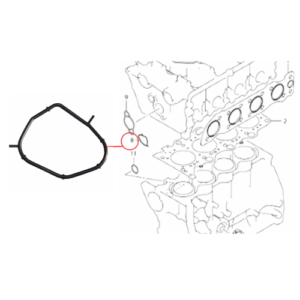 Oil pump control valve gasket