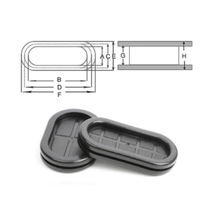 Flame Resistant EPDM Rubber Grommet For Distribution Cabinet